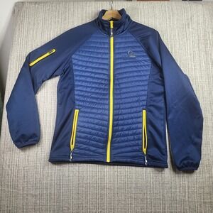 The Weather Co Jacket Small Plum Creek Golf‎ Course Mens Full Zip Pockets Golf